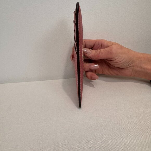 NWOT Kate Spade Pink Glitter Cardholder Wallet With Zip Pocket - Picture 5 of 10